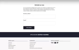Ingram ecommerce sylius richiesta reso