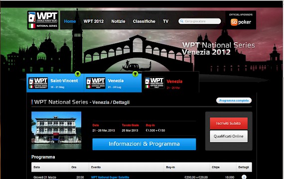 WPT National Series Italia