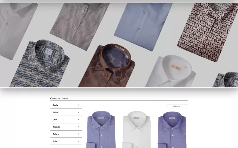 E-commerce Sylius per la camiceria Ingram