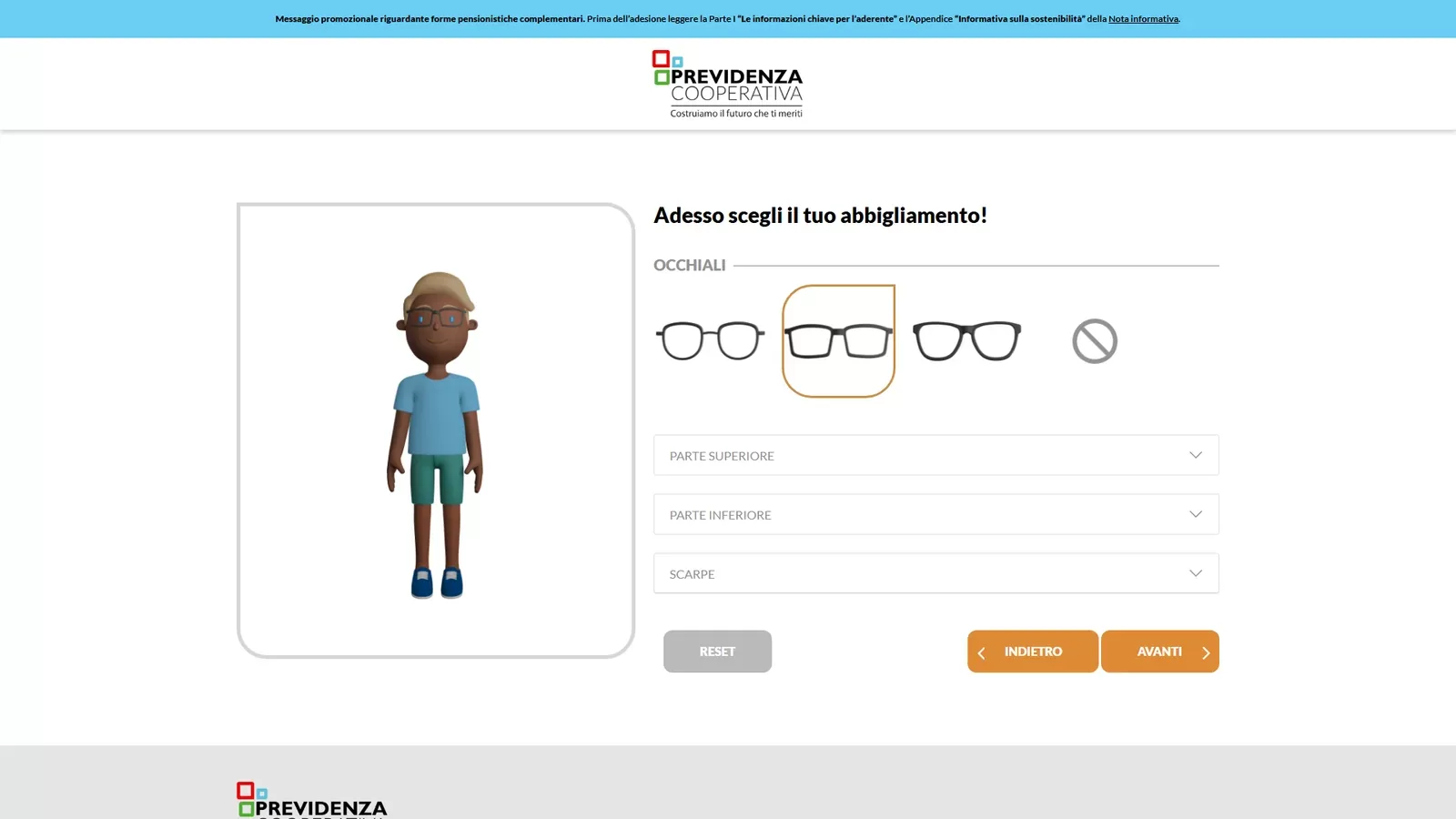Previdenza cooperativa avatar abbigliamento